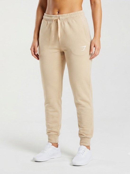 Gymshark Pants - Gymshark Beige Drawstring Joggers